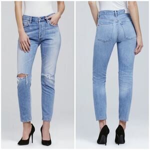 Citizens of Humanity Liya High Rise Classic Fit Jeans Torn Wash